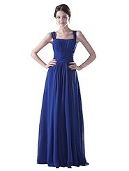 A-line Floor Length Dropped   Waistline Square Neck Ruched Lace Chiffon Bridesmaid Dress 