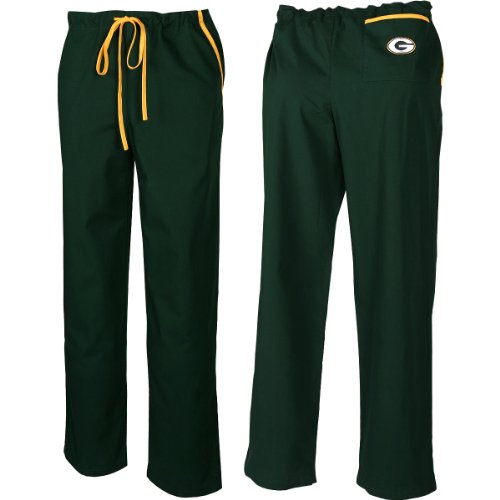 Scrub Dudz Green Bay Packers Scrub Pants Extra Large