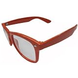 Wayfarer Brille, transparente Gl�ser