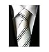 MENDENG Men's Classic Necktie Jacquard Woven Ties for Men Formal Business Wedding Party Groomsmen Tie White-ZZL121