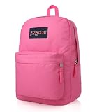 JANSPORT SUPERBREAK BACKPACK SCHOOL BAG - Pink Poodle - 8WM