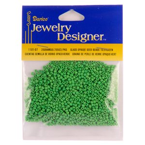 10/0 Rocaille Seed Beads, Green