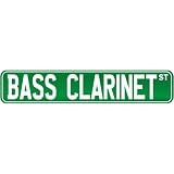 New " Bass Clarinet St . " Street Sign Instruments