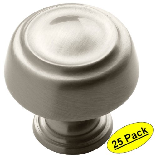 Amerock BP53700-G10 Kane Collection Satin Nickel Cabinet Hardware Knob - 1-1/4