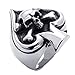 KONOV Vintage Gothic Skull Biker Tribe Ace of Spades Stainless Steel Mens Ring