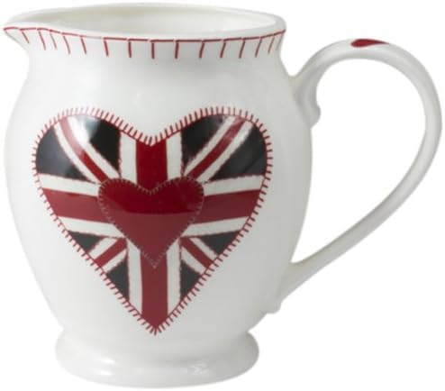 Jan Constantine 1-Piece Bone China Small Jug Union Jack, White, Blue and Red