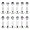 PunkJewelry Lippenpiercing SCHMUCKSTEIN - 12er SET 316L Chirurgenstahl