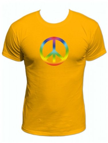 PEACE RETRO HIPPIE FLOWER POWER 60er 70er T-Shirt