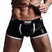 XUBA New Mens Low Rise Sexy Underwear Trunk Boxer Brief Black 1051