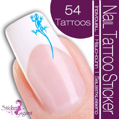 Nail Tattoo Sticker Gecko - t&uuml;rkis Preisvergleich