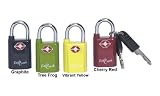 TSA Mini Key Lock Travel Accessory - In Your Choice of Colors