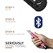 Selfie Stick, Flexion™ QuickSnap Pro 3-In-1 Self-portrait Monopod Extendable Wireless Bluetooth Selfie Stick with built-in Bluetooth Remote Shutter With Adjustable Phone Holder for iPhone 6, iPhone 6 Plus, iPhone 5 5s 5c, Android (Pink)