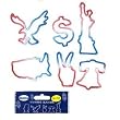 USA Patriotic Red White Blue Rubba Bandz Rubber Bands Bracelets 12pk