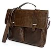 "Savannah" Men's Vintage Leather Portfolio Messenger Bag