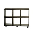 6-Cube Rolling Storage - Espresso
