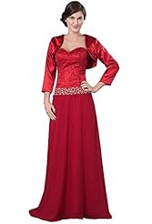 Sweetheart Taffeta Evening Dress/Mother-of-the-Bride Dress/Prom Dress 