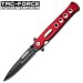 Tac-Force Premium Milano Spring Assisted Folding Knife Red
