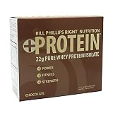 Bill Phillips Right Nutrition + Protein, Chocolate, 1-Ounce Servings, 12-Count Box