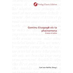 Geminu Eisagoge eis ta phainomena: Graece et Latine