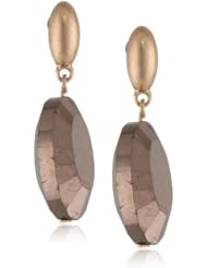 Kenneth Cole New York "Pave Splash" Faceted Oval Bead Drop Earrings