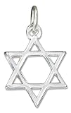 Sterling Silver High Polish Jewish Star Charm