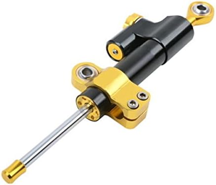 Black Universial Motorcycle Adjustable Steering Damper Stabilizer