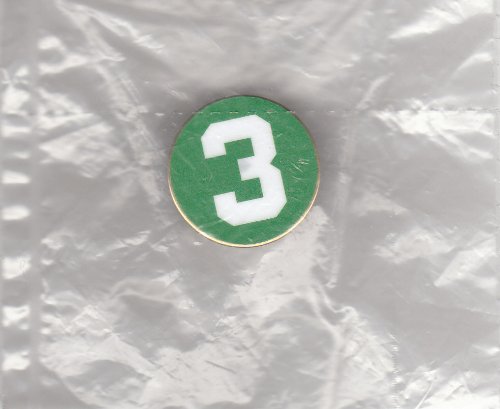 NBA Boston Celtics Dennis Johnson #3 Tribute Pin 1" High