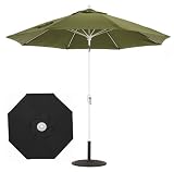 9 ft Aluminium Patio / Market Umbrella - Auto Tilt Black Color by Galtech