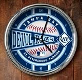 Tampa Bay Rays Chrome Wall Clock