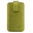 Original Blumax � Wished Gr�n Ledertasche f�r Apple iPhone 4 / iPhone 4S mit R�ckzugfunktion , Handytasche , Case , H�lle , Etui , Slide , Display Schutz , Secure (100% Passgenau !!)
