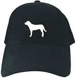 CAPS BLACK EMBROIDERY  GREATER SWISS MOUNTAIN DOG SILHOUETTE 