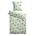Kinzler Q-17231/27 Baumwoll Kinderbettw�sche K�fer Kissen 80 x 80 cm + Bettbezug 135 x 200 cm, gr�n