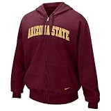 Nike Arizona State Sun Devils Maroon Classic Full Zip Hoody Sweatshirt