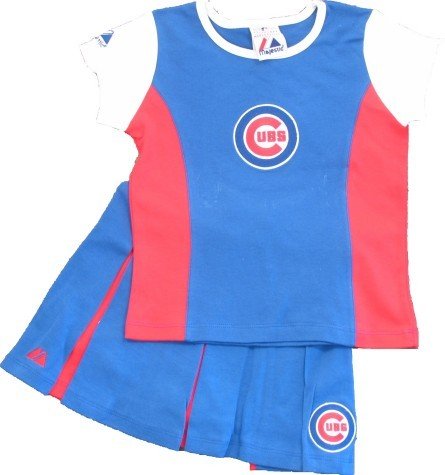 Girls Chicago Cubs 2pc. Cheerleading Dress - S 4