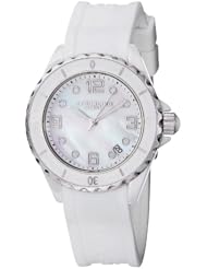 Stuhrling Original Womens 954.12E1W7 Seraph Quartz Date White Mother-Of-Pearl Dial Watch