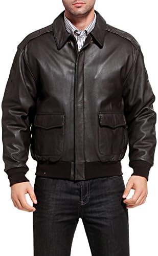 Landing Leathers Air Force Men's A-2 Goatskin Leather Flight Bomber Jacket
