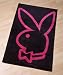 Playboy Bunny Head Rug Black Pink 100% OFFICIAL