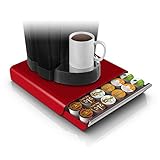 Mind Reader 'Hero' 36 Capacity Single Serve Coffee Pod Storage Drawer, Red