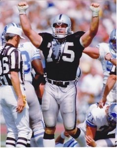 Howie Long Unsigned Oakland Raiders 8x10 inch Photo