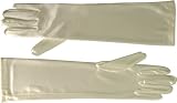 Ivory Satin Elbow Length Gloves (Size:Standard)
