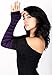 Striped Arm Warmer by KD dance, Made In USA, Soft & Sexy Fingerless High Quality Gloves With Thumb Hole, Stay Warm In Style, Made In New York City USA
