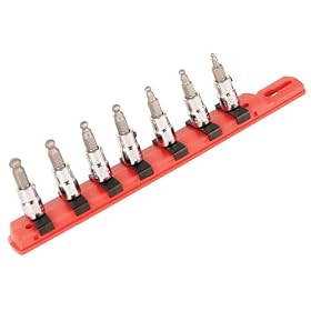Wiha 71398 Ball End Socket Bit Set, Inch, 7 Piece