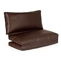 Z Lounge Large BROWN Faux Leather Beanbag