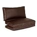 Z Lounge Large BROWN Faux Leather Bean Bags Image