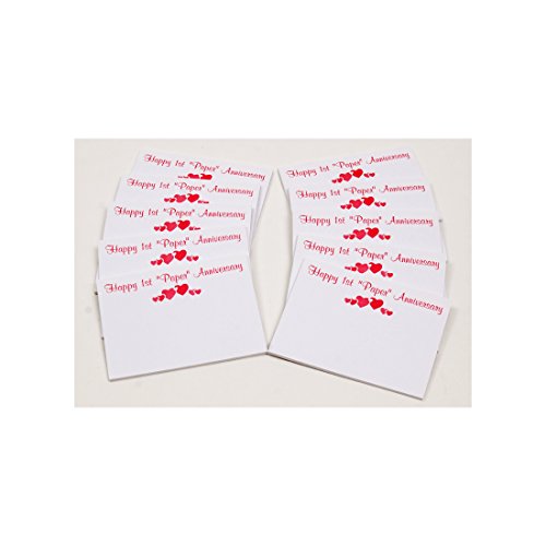 JustPaperRoses ® Sticky Notes, 1st Anniversary Gift, Just Paper Roses