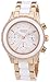 DKNY Brooklyn White Dial Chronograph Steel and Ceramic Ladies Watch NY8825