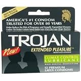 Trojan Extended Pleasure Extended Pleasure Latex Condoms with Climax Control Lubricant 14 ea Trojan Extended Pleasure Extended Pleasure Latex Condoms with Climax Control Lubricant 14 ea