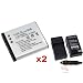 Everydaysource 2 BATTERY+ CHARGER Compatible With OLYMPUS STYLUS 1010,1020 SZ-12 LI-50B