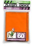 Player's Choice Orange Sleeves (Pack of 60) Standard Size Deck Protectors - Magic The Gathering, Pokemon & Other Trading Card Games