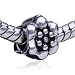 Pandora Style Bead Decorative Flower European Charm Bead Fits Pandora Bracelet